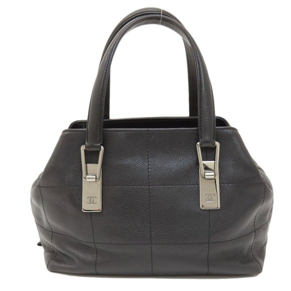 CHANEL Chocolate Bar Handbag Calf Leather Women's - Picture 2 of 11